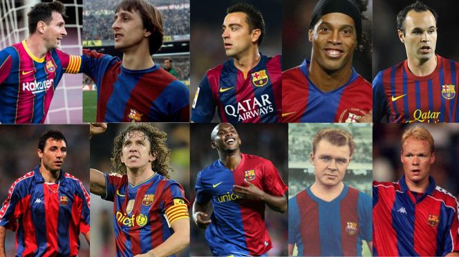 Fanion Officiel FC Barcelone 2023 Avec Signatures Imprimées - Sous Licence - All Star Partners